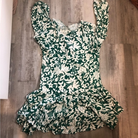 Free People Rebecca Ruffle Floral dress size small - Picture 2 of 13